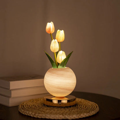 LumiTulip Glow Planet Lamp