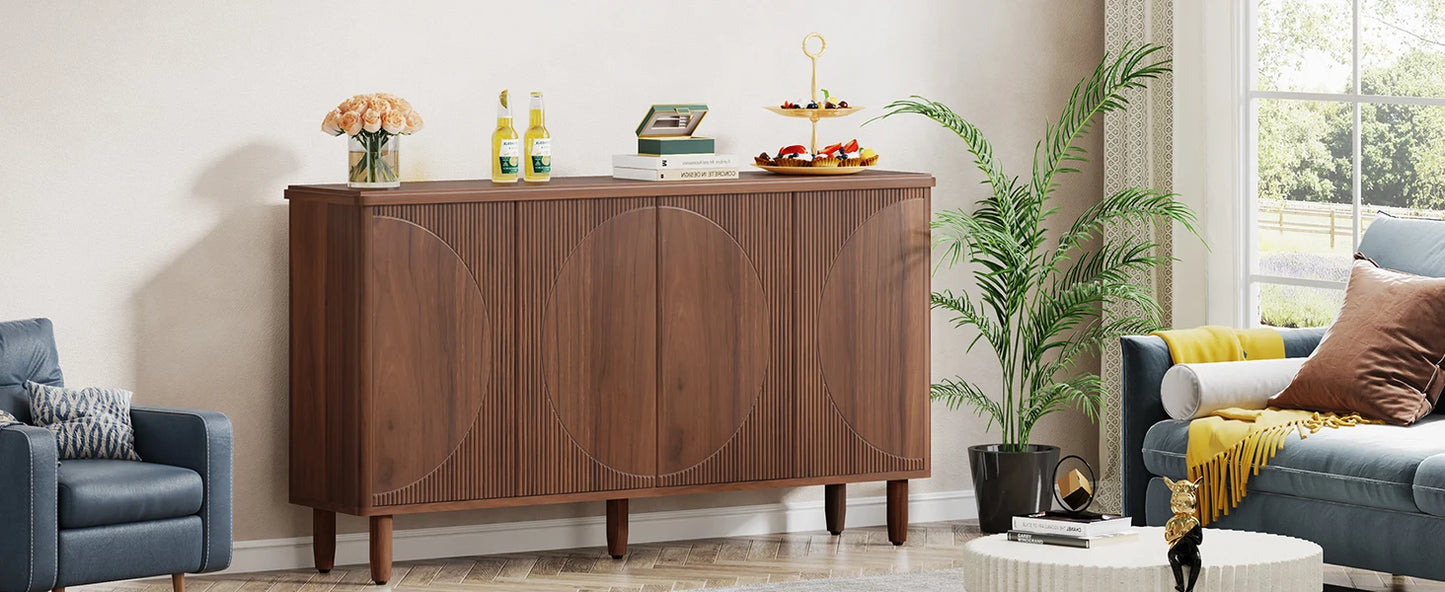 RoyalCraft LunaArc Modern Buffet Sideboard
