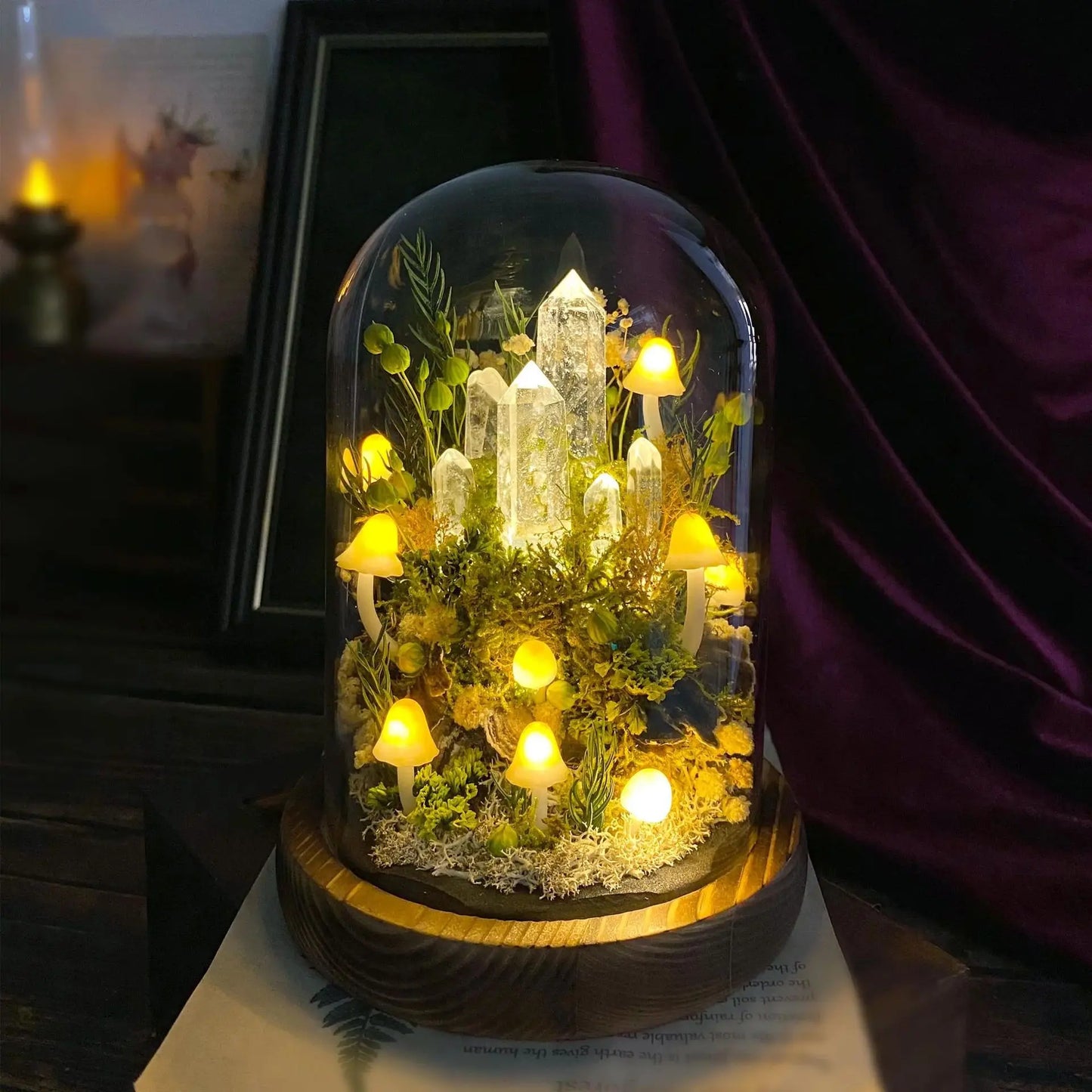 Enchanted Forest Glow Dome Lamp