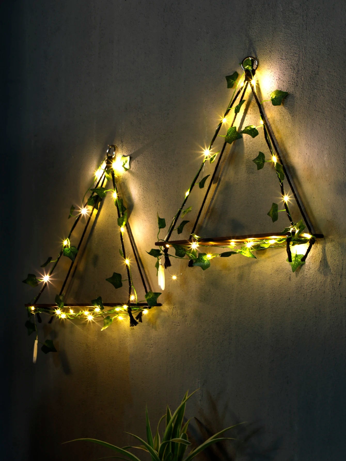 GlowLeaf Triangle Shelf