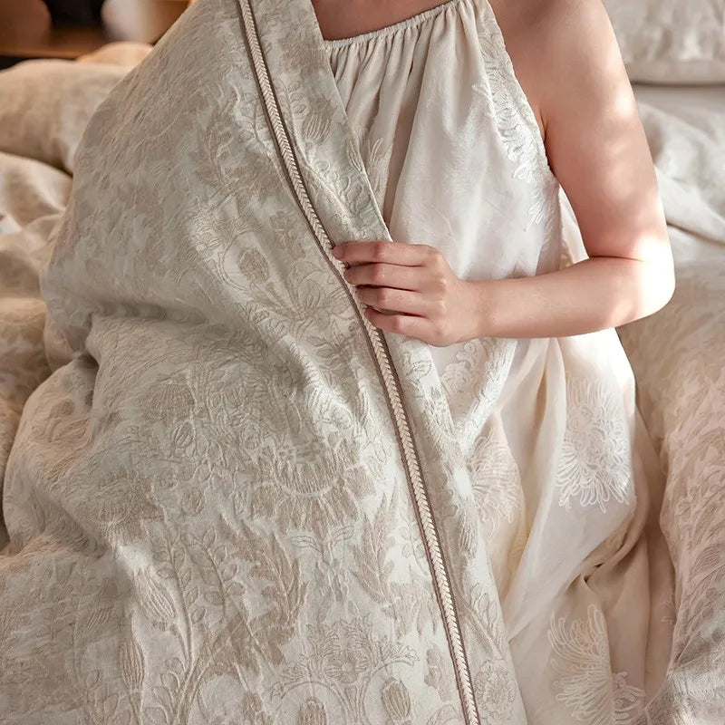 Whisper Fern Jacquard Duvet Set