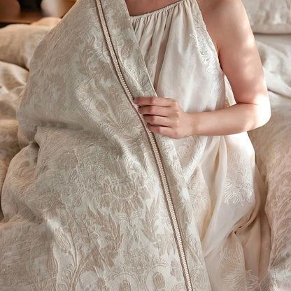 Whisper Fern Jacquard Duvet Set