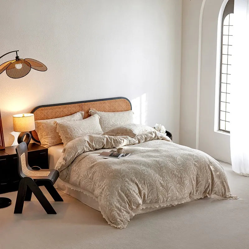 Whisper Fern Jacquard Duvet Set