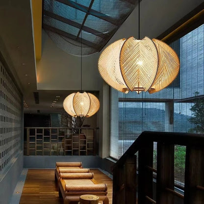 TerraWeave Lotus Pendant Light
