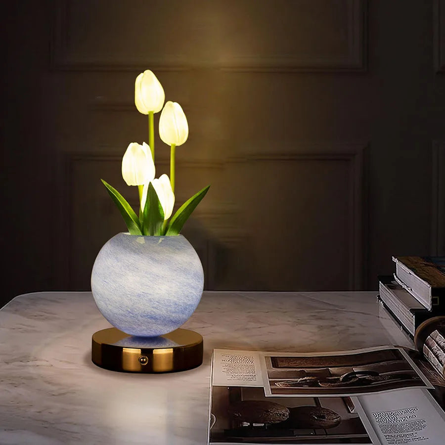 LumiTulip Glow Planet Lamp