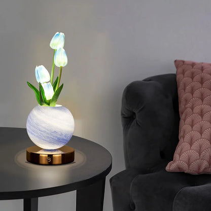 LumiTulip Glow Planet Lamp