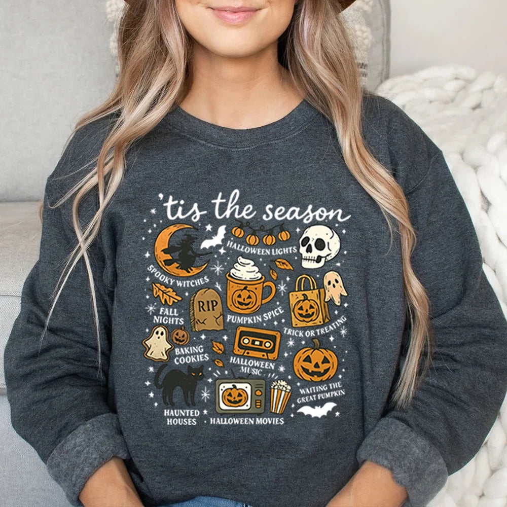Tis The Season Retro Halloween Sweatshirt
