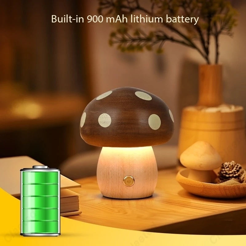 Glowshroom Wooden Night Light