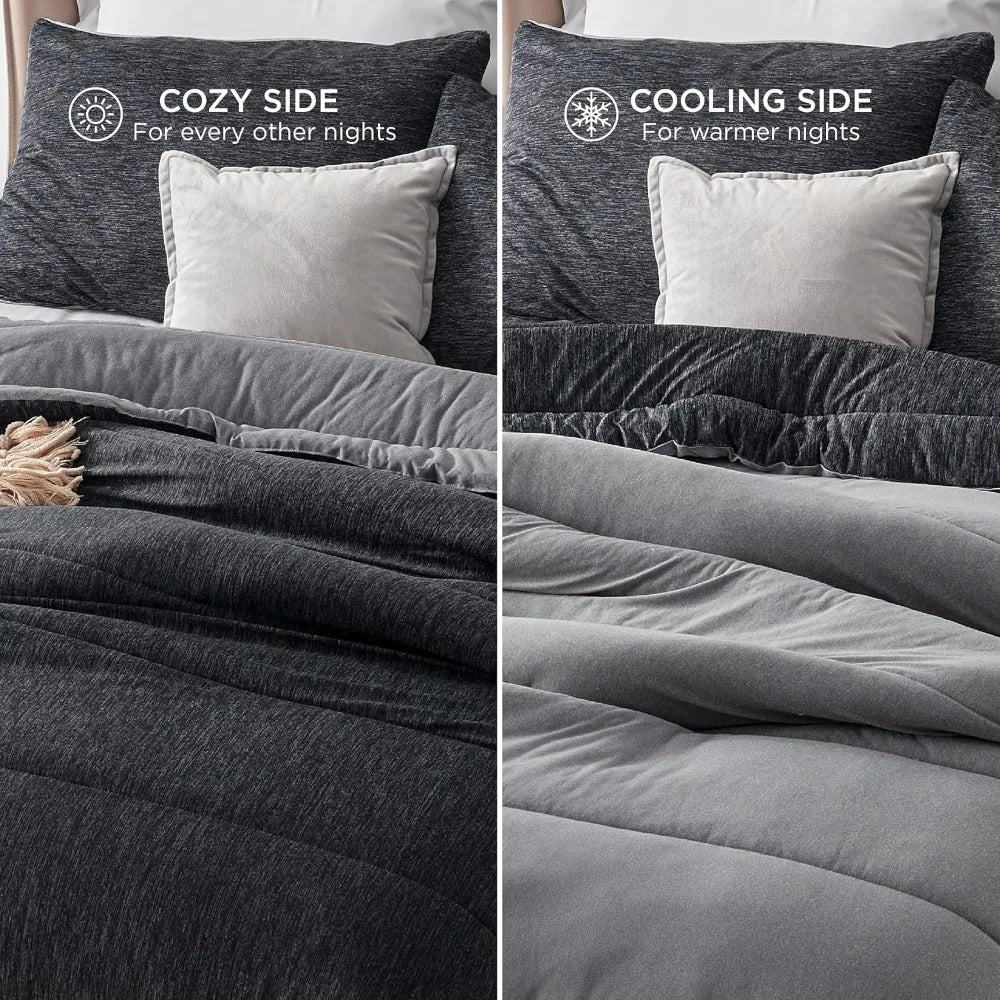 Charcoal Mist 3-Piece King Comforter Set