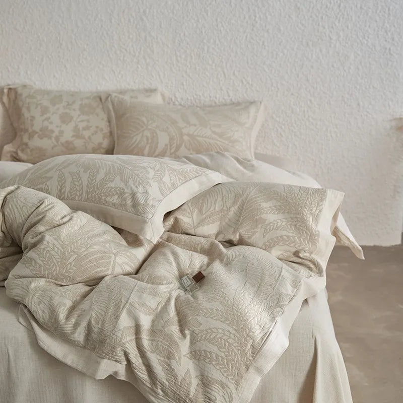 Whisper Fern Jacquard Duvet Set