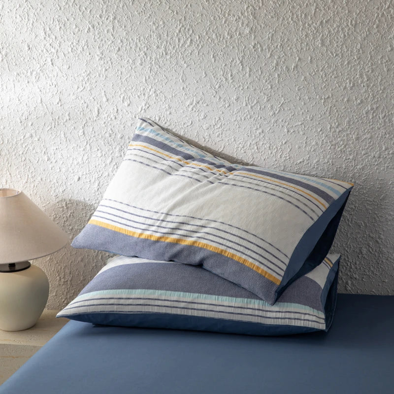 NORDÉLLE Cotton Stripe Duvet Cover Set