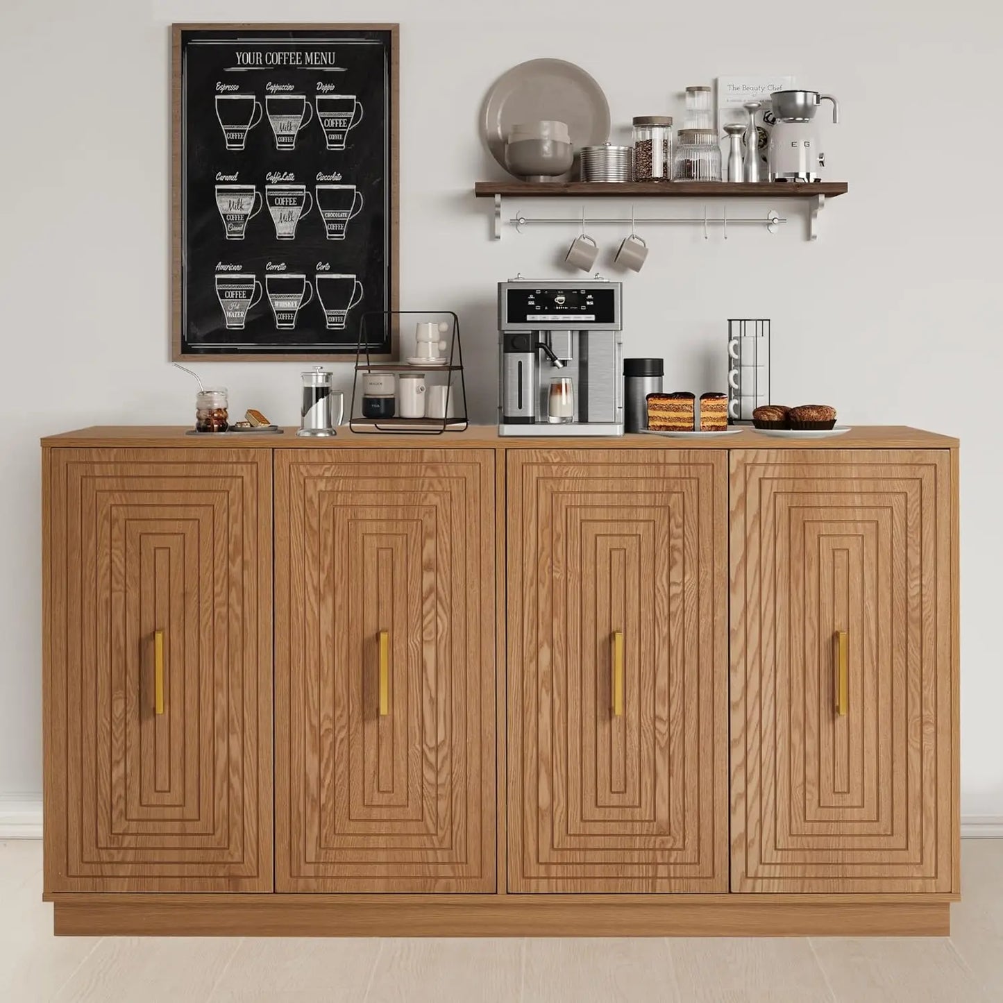 RoyalCraft Linea Fluted Buffet Cabinet