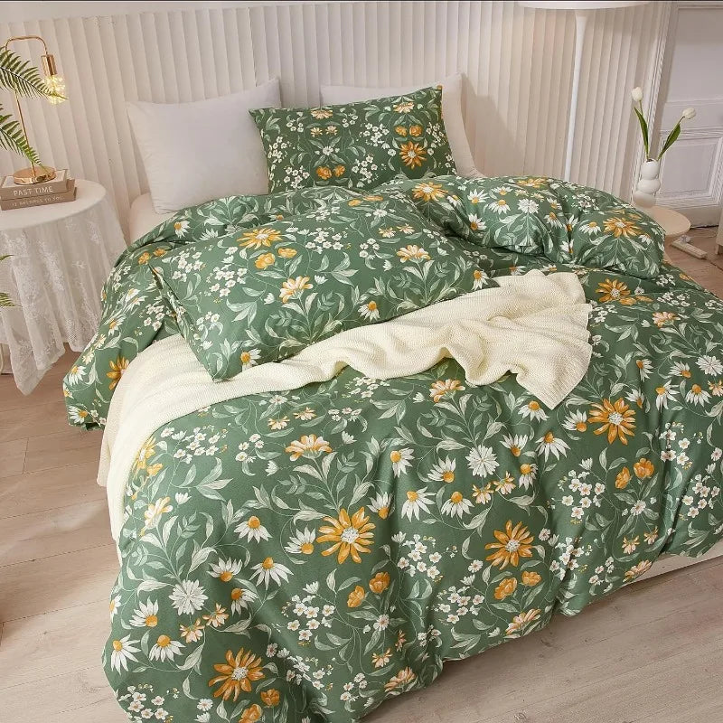 Botanical Bliss Floral Duvet Cover Set