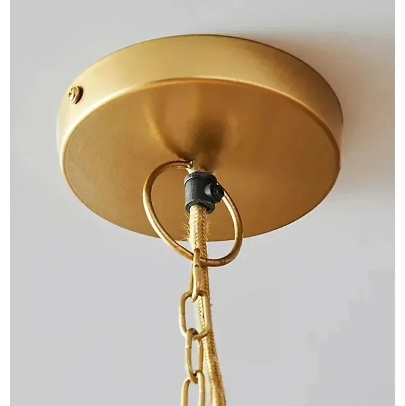 Liora Woven Halo Tassels Pendant Light