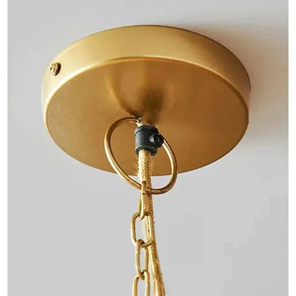 Liora Woven Halo Tassels Pendant Light