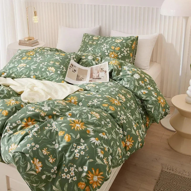 Botanical Bliss Floral Duvet Cover Set