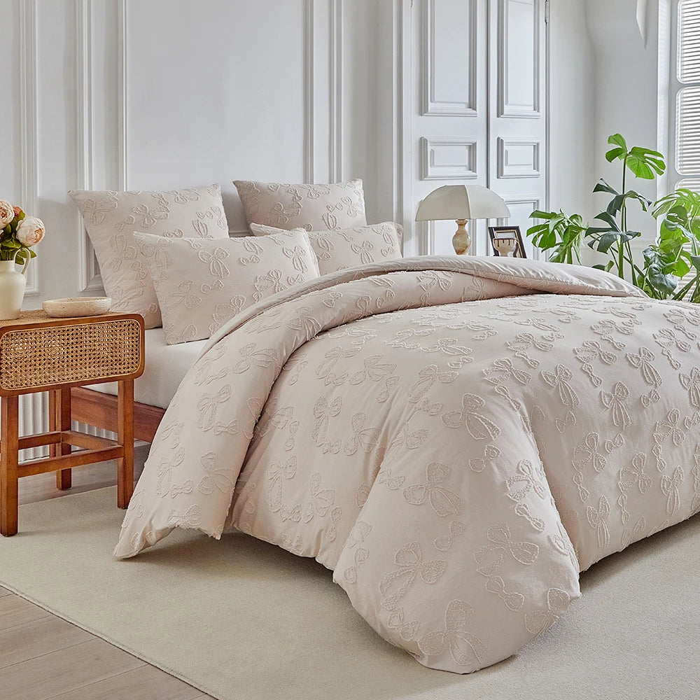 Blush Ribbon Whisper Duvet Set