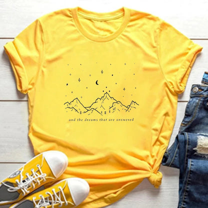 Dreams That Are Answered Mountain Sky T-Shirt