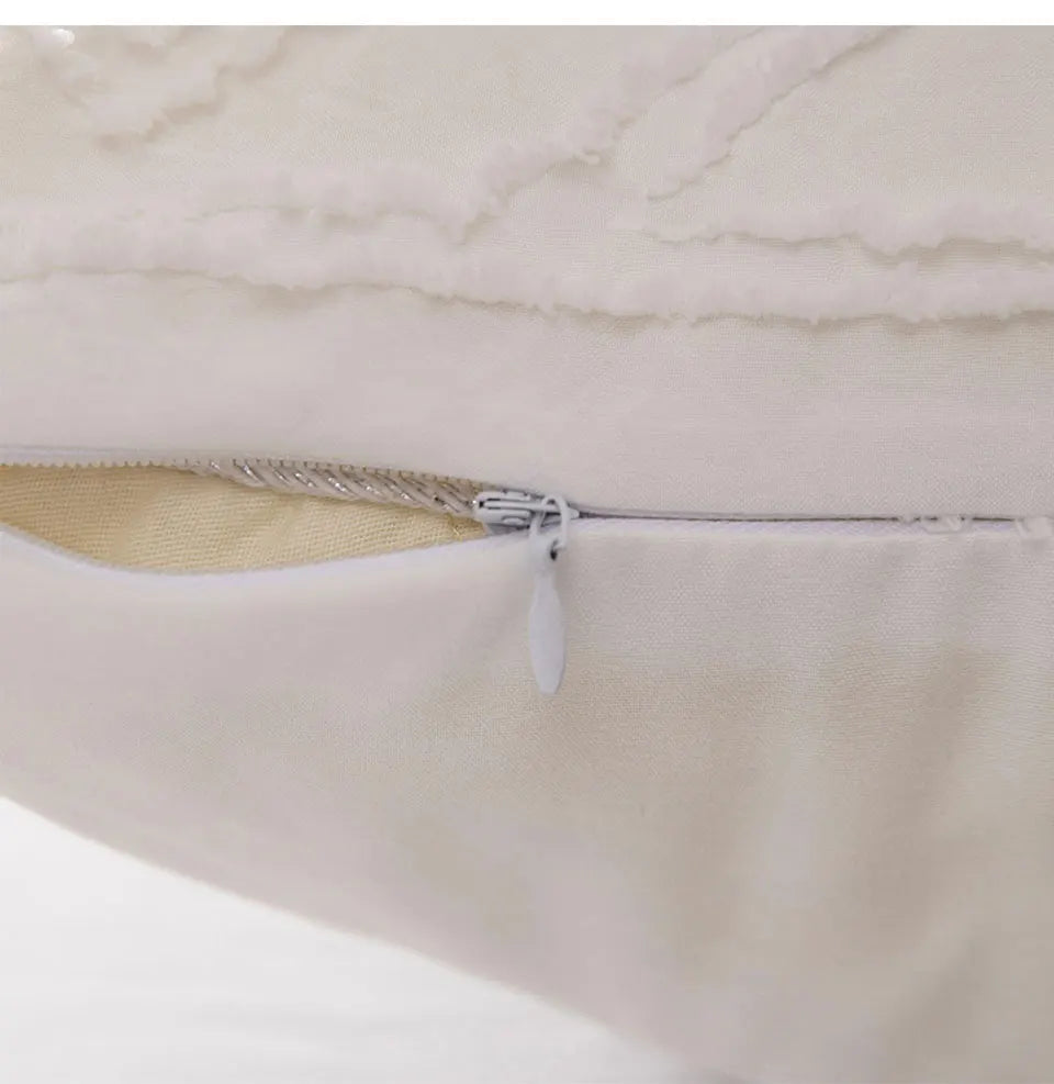 Roselle Tufted Geometric Duvet Cover Set