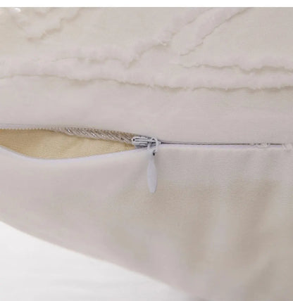 Roselle Tufted Geometric Duvet Cover Set