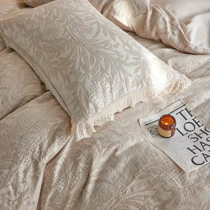 Whisper Fern Jacquard Duvet Set