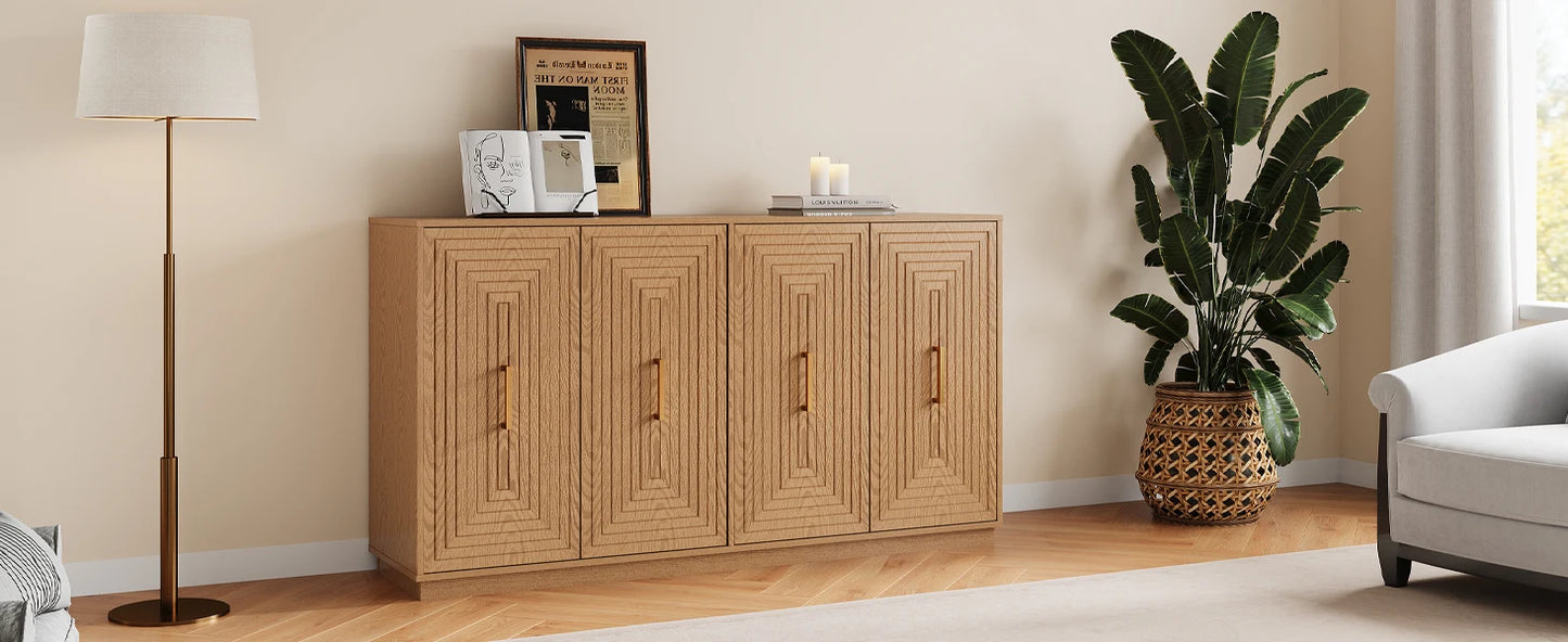 RoyalCraft Linea Fluted Buffet Cabinet