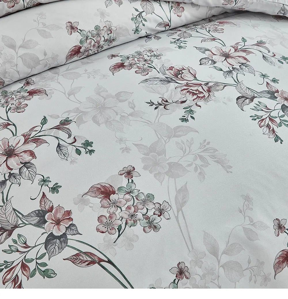 Moonlit Blossom Pom-Pom Duvet Set