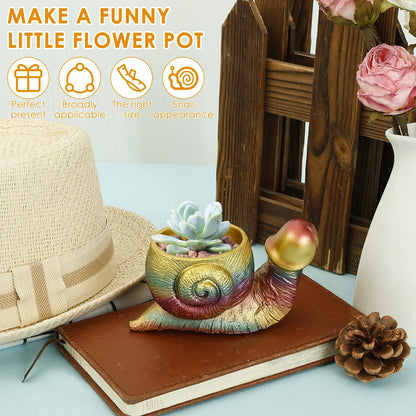 Rainbow Snail Planter