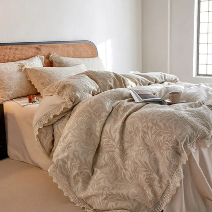 Whisper Fern Jacquard Duvet Set