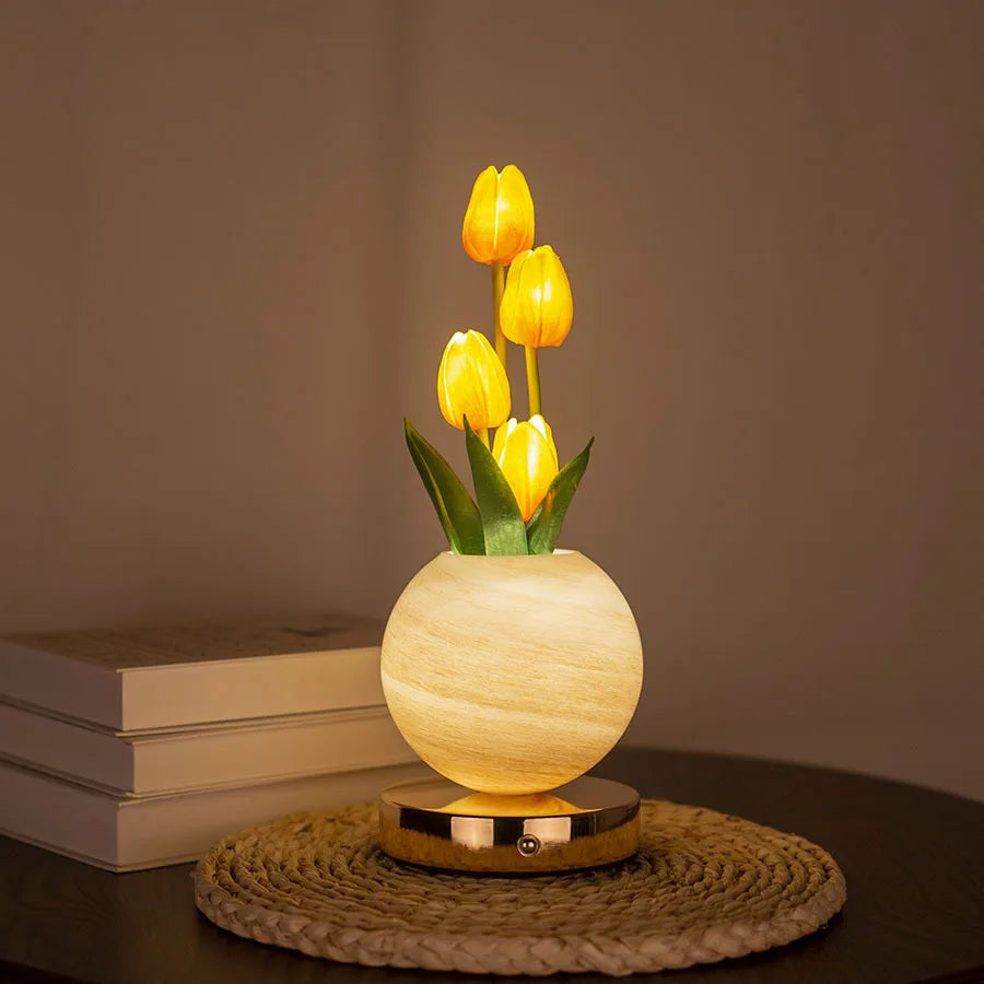 LumiTulip Glow Planet Lamp