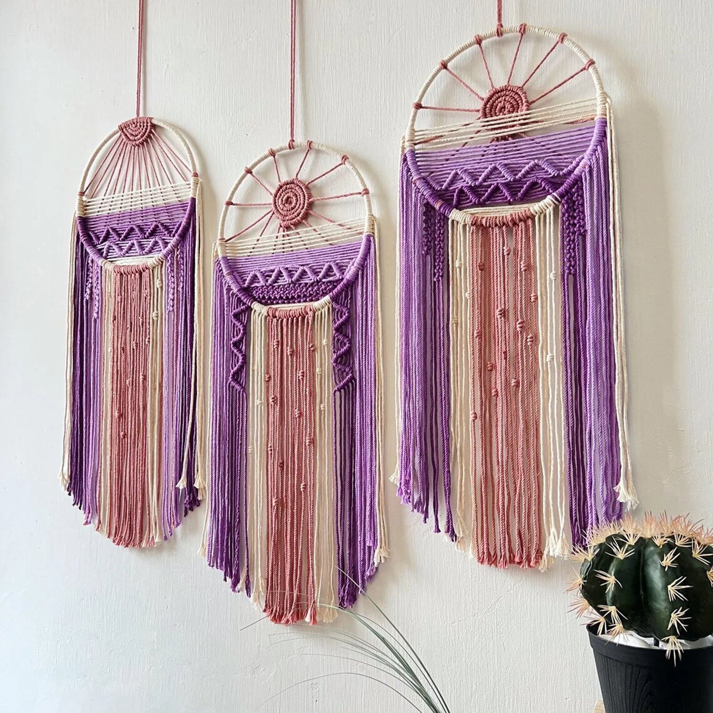 Ray of Serenity Purple Macramé