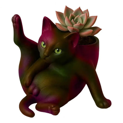The Flexible Feline Planter
