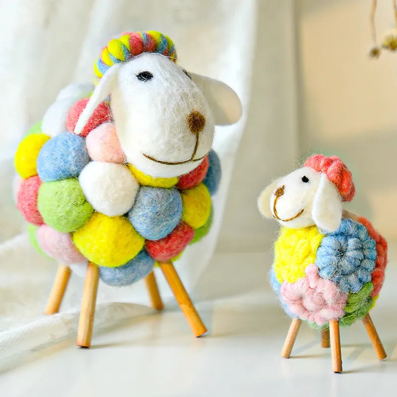 Wool Mini Sheep Figurine