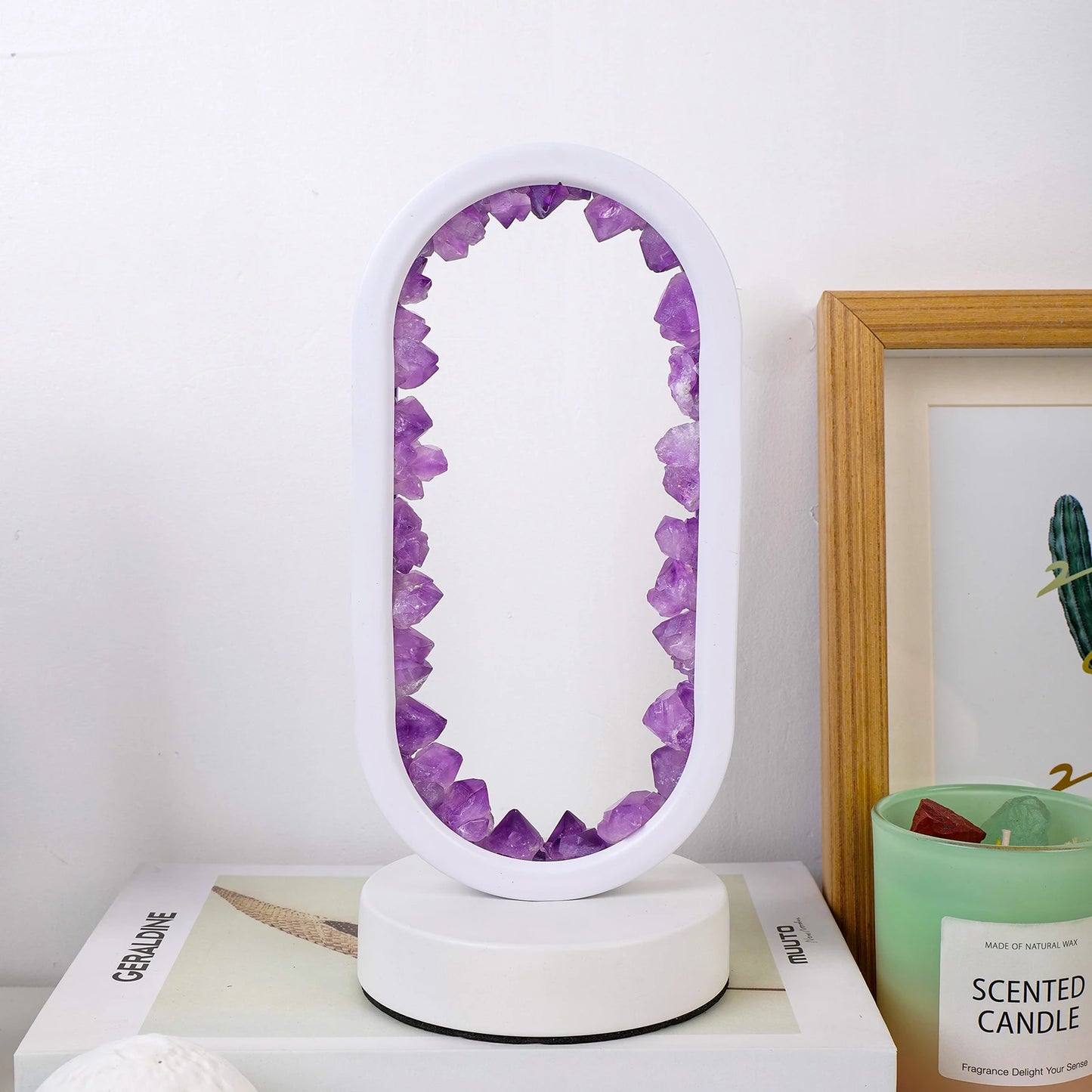 Natural Amethyst Oval Night Light