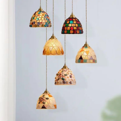 Ocean Pearl Mosaic Pendant Lamp