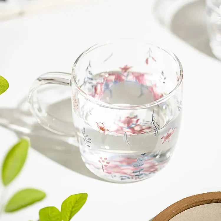 Meadow Blossom Glass Mug