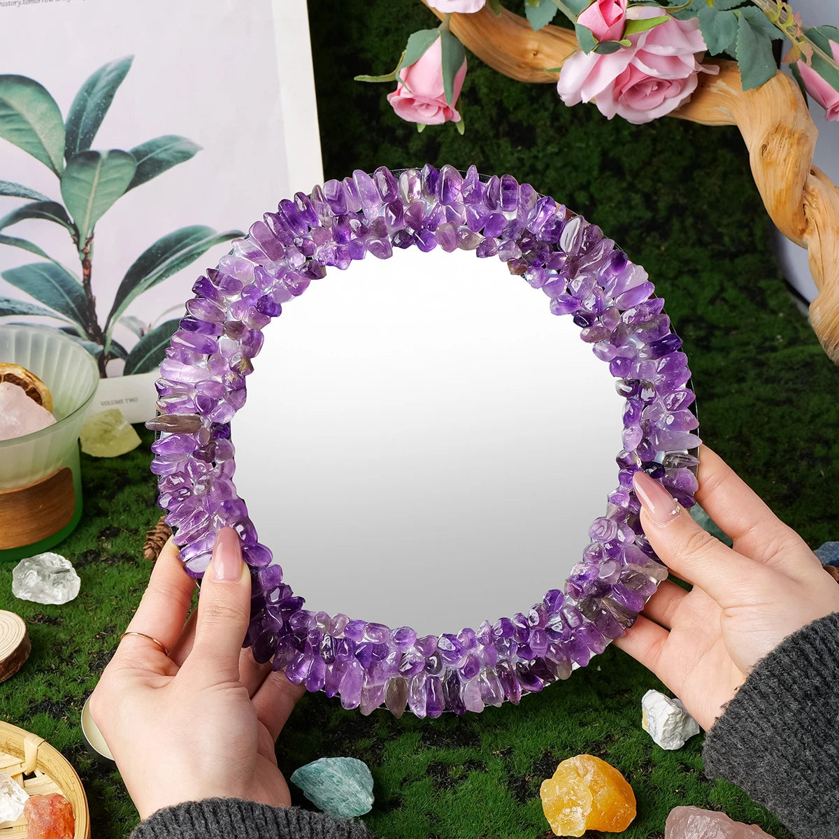 Celestial Aura Crystal Mirror