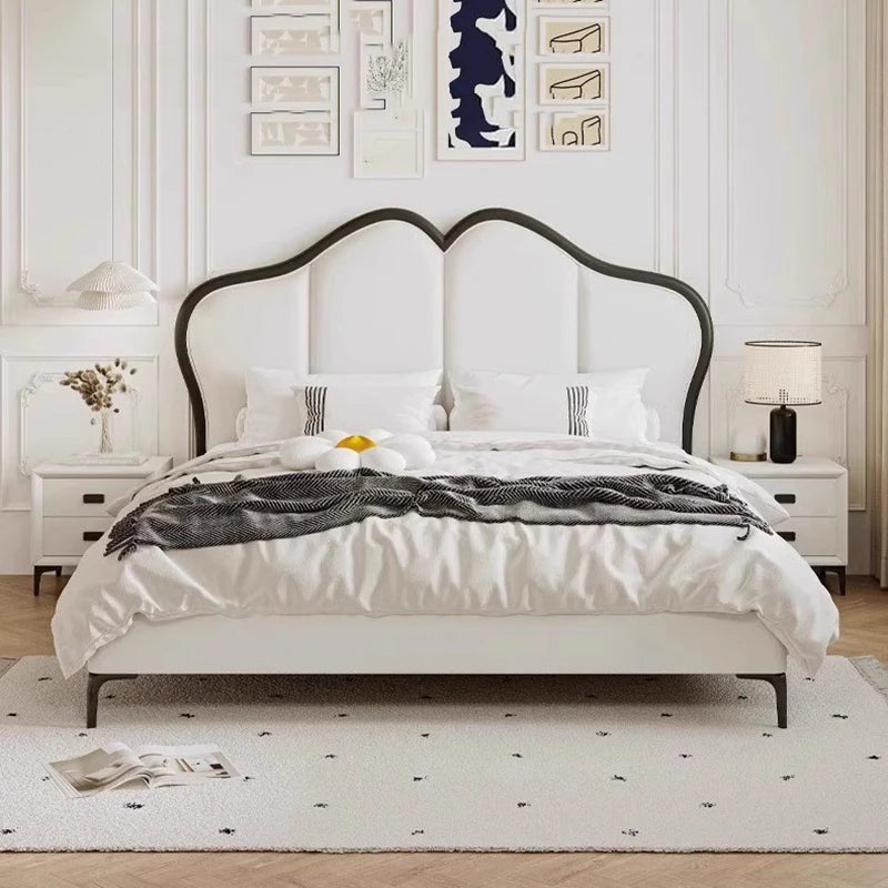 Ivory Halo Arch Bed Frame