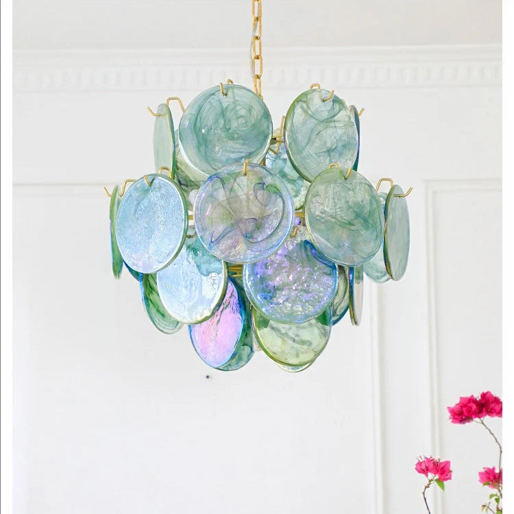 Aurora Opaline Cascade Chandelier