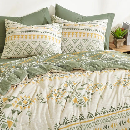 Sage Canyon Boho Duvet Set