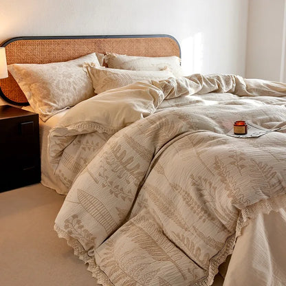 Whisper Fern Jacquard Duvet Set