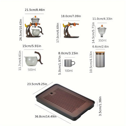 AmberBranch™ Teapot Pour Ritual Set