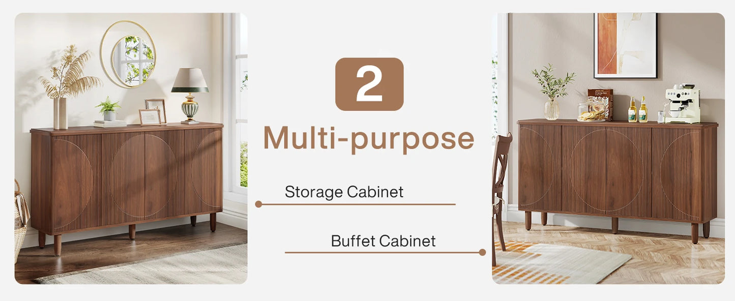 RoyalCraft LunaArc Modern Buffet Sideboard