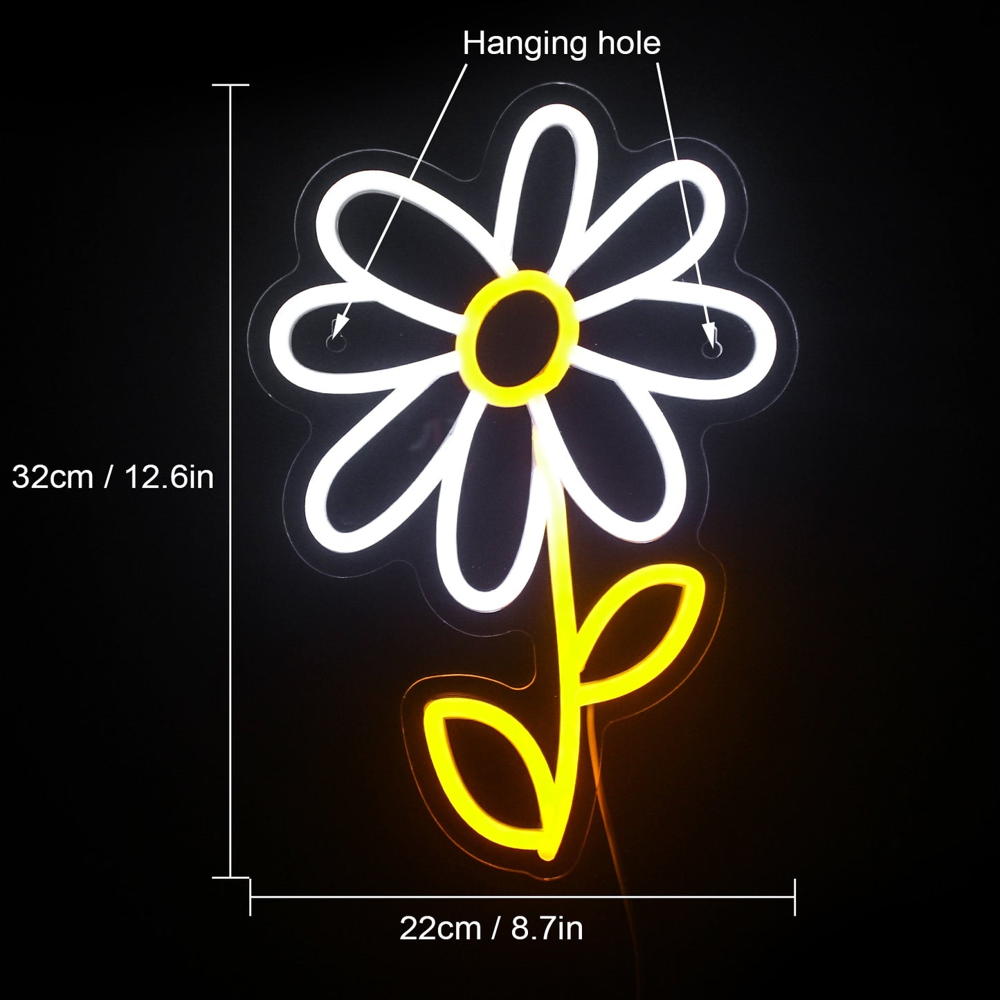 Cute Daisy Neon Light