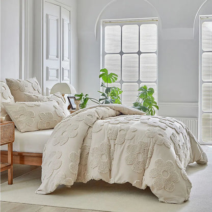 BloomHaven Tufted Blossom Bedding Set