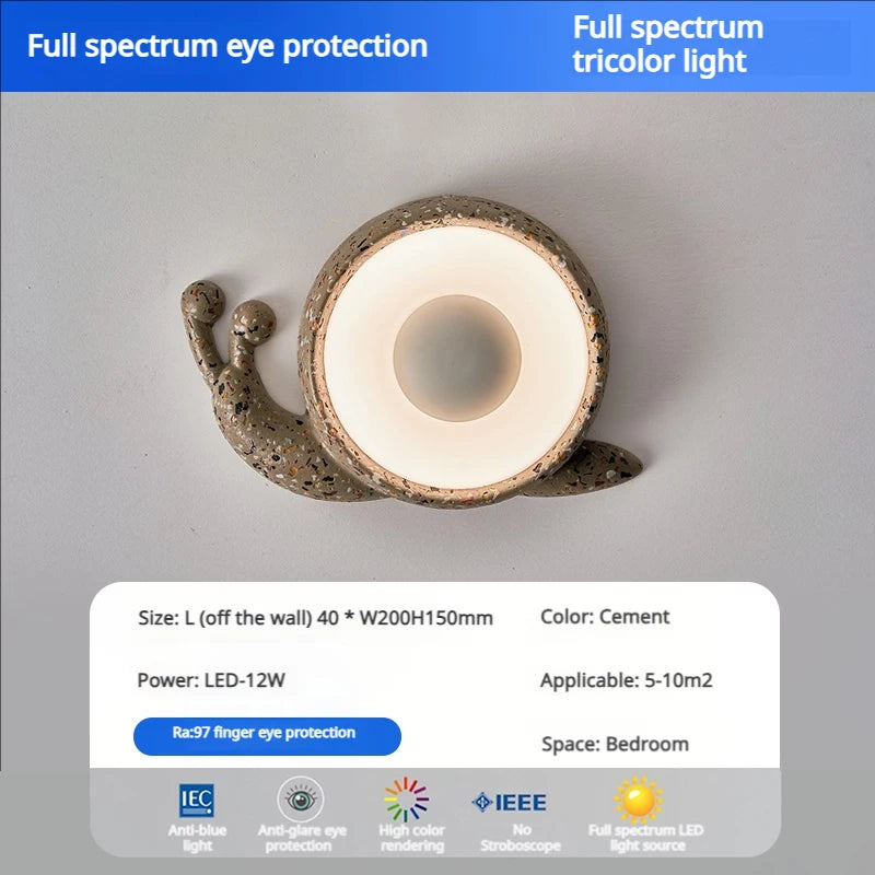 Lunaro Snail Wall Light