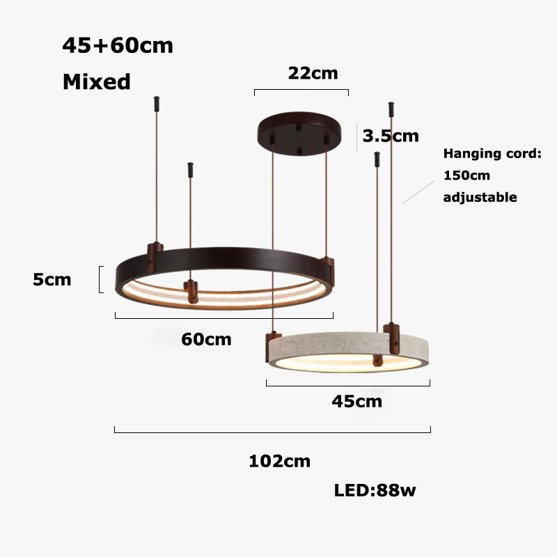 Axis Terra Duo Ring Pendant Light