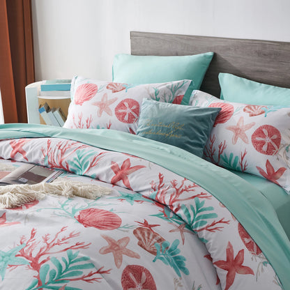 Coral Tide Starfish Bedding Set