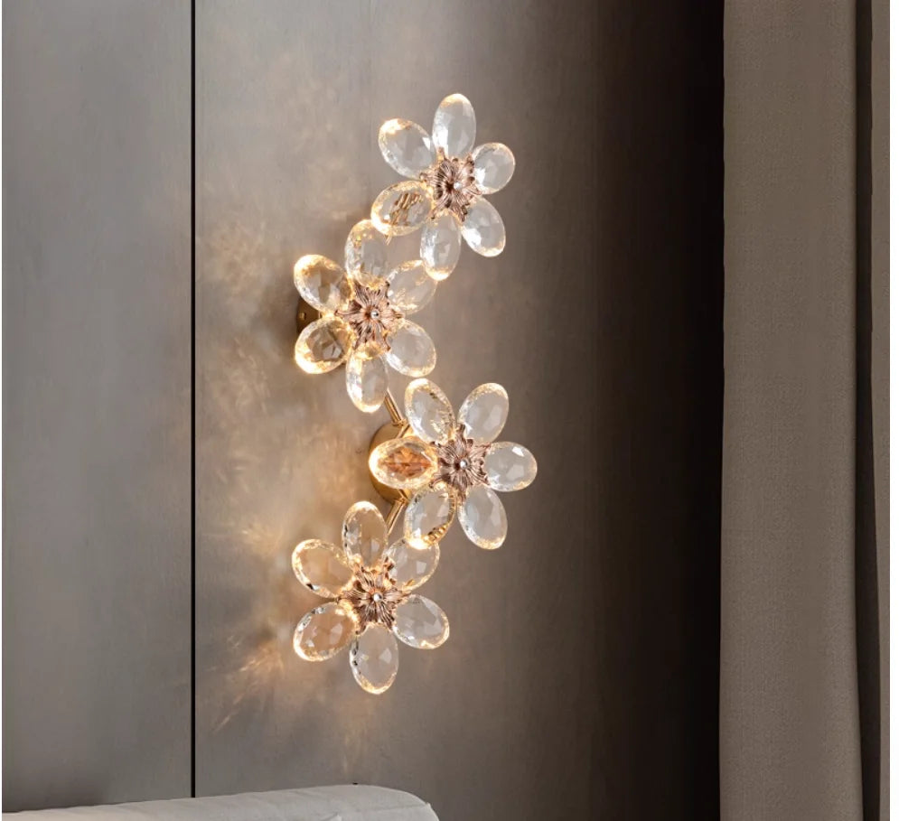 LumiBloom Crystal Wall Lamp
