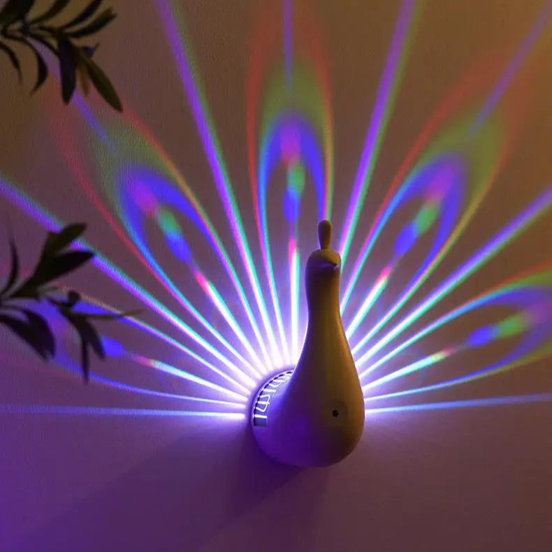 Peacock Glow Wall Light